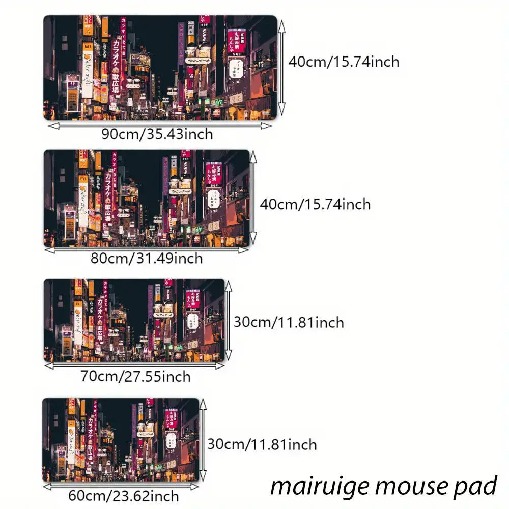 Neon City Stream Desk Mat — Level Up Your Setup