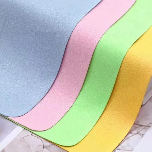 Eyeglass Cleaning Cloth Microfiber Adaptable For Screens Lenses Nylon Or Polaroid Glasses 15*18cm Random Color